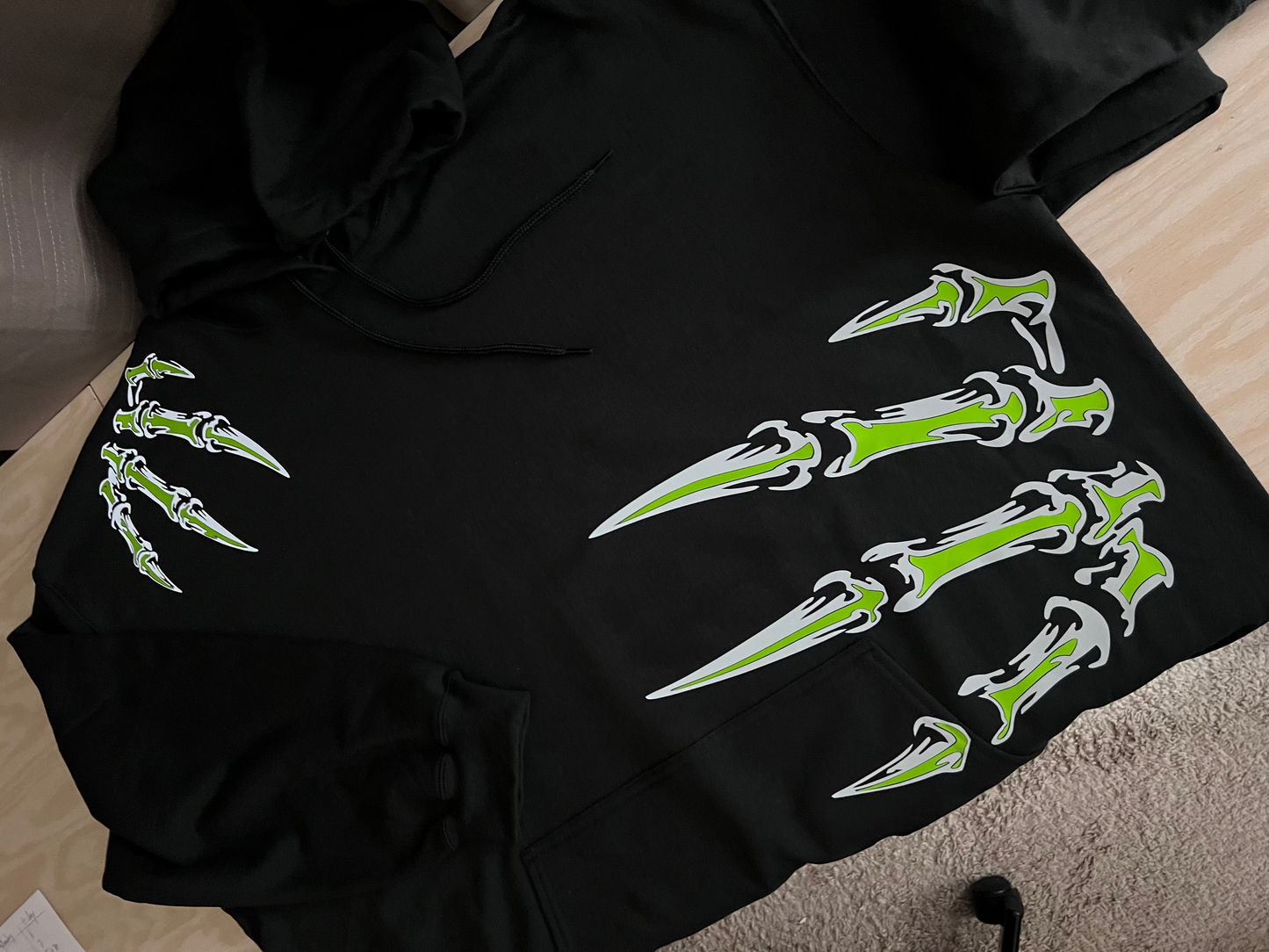 Front Claw Gothic Reflective Shirt