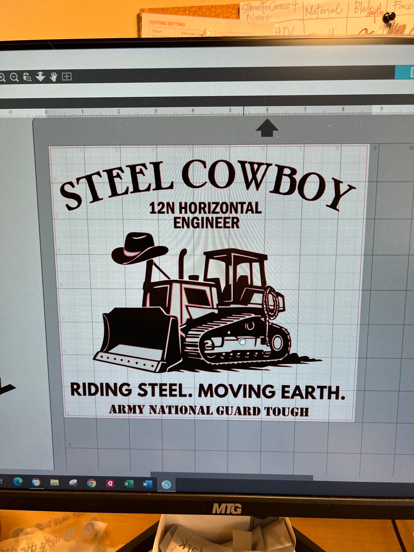 Army Engineer T-shirt Steel Cowboy Tee