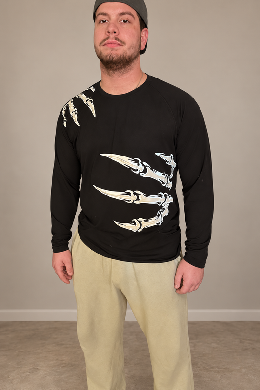 Front Claw Gothic Reflective Shirt