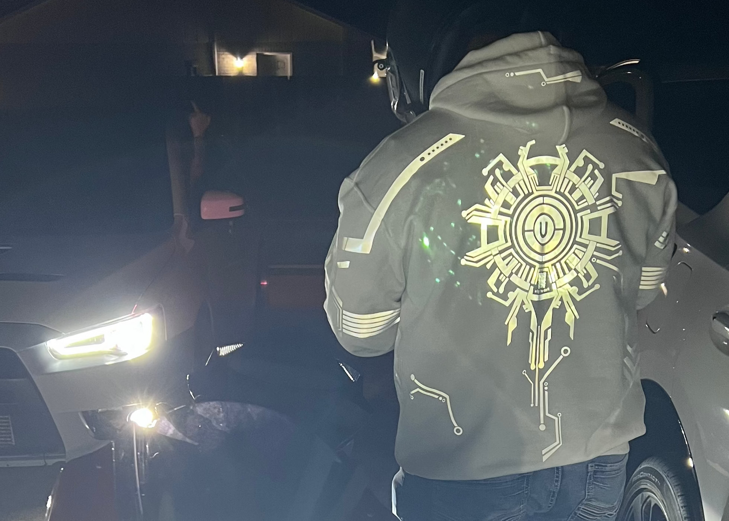Techno Graphic Reflective Sweatshirt