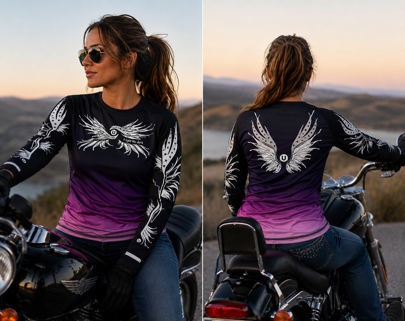 Women's Ombre Reflective Performance Shirt