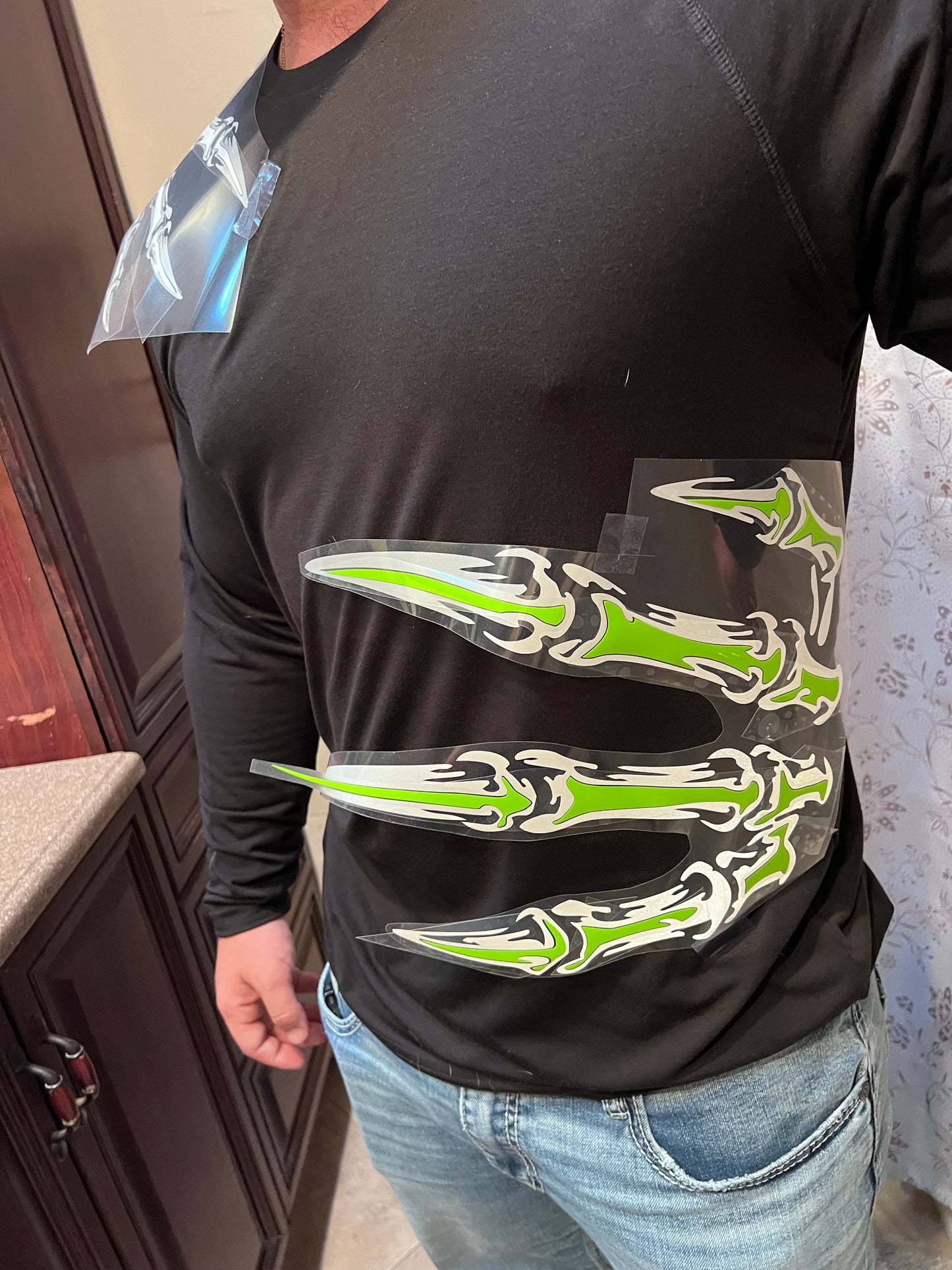 Front Claw Gothic Reflective Shirt