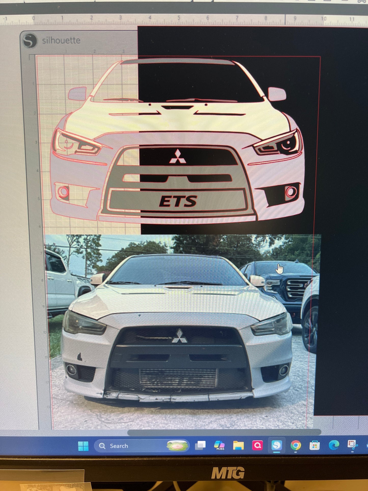 Mitsubishi Evo X Reflective Performance Tee