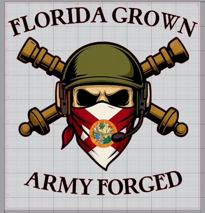 Army ENGINEER T-shirt Florida Grown
