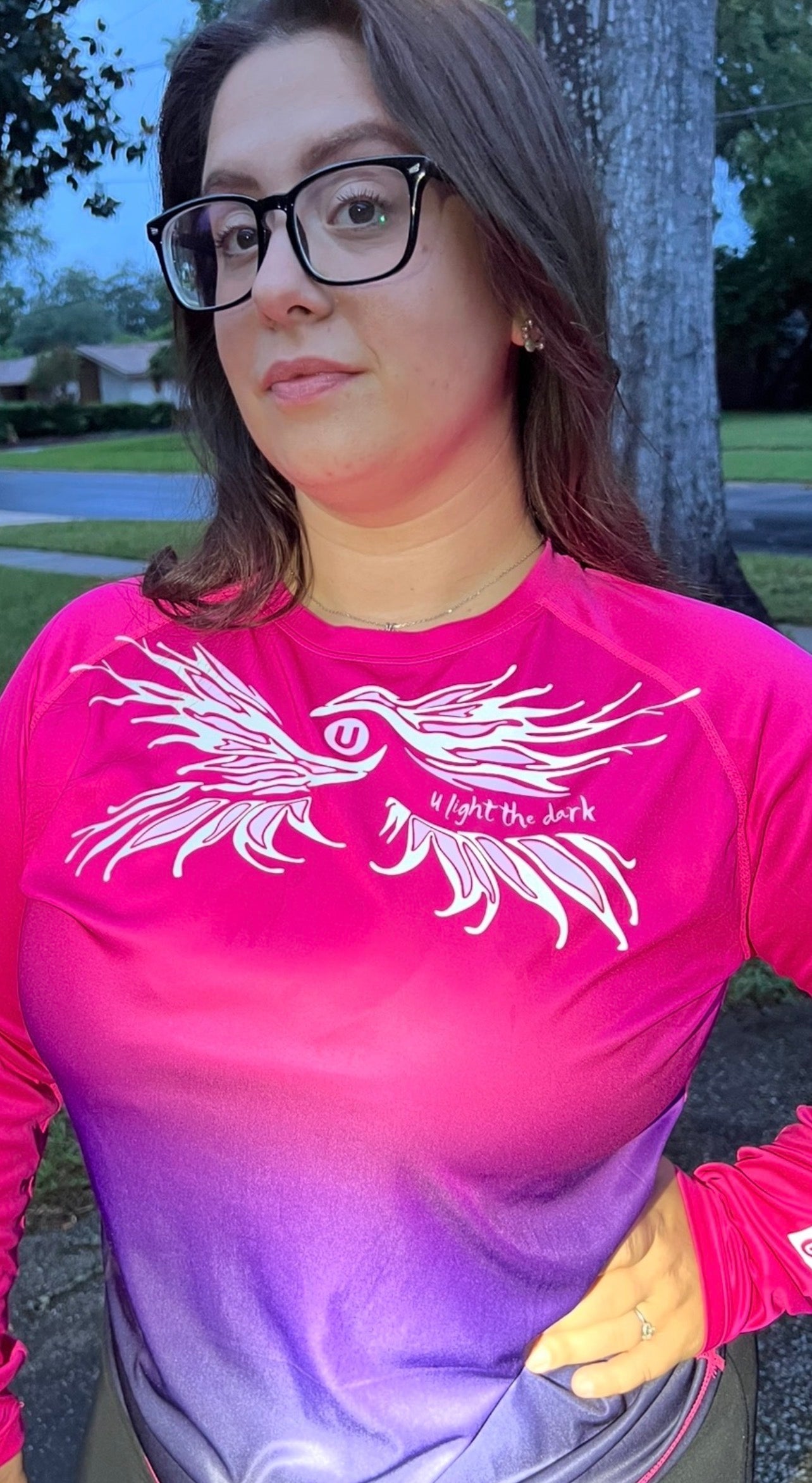 Women's Ombre Reflective Performance Shirt