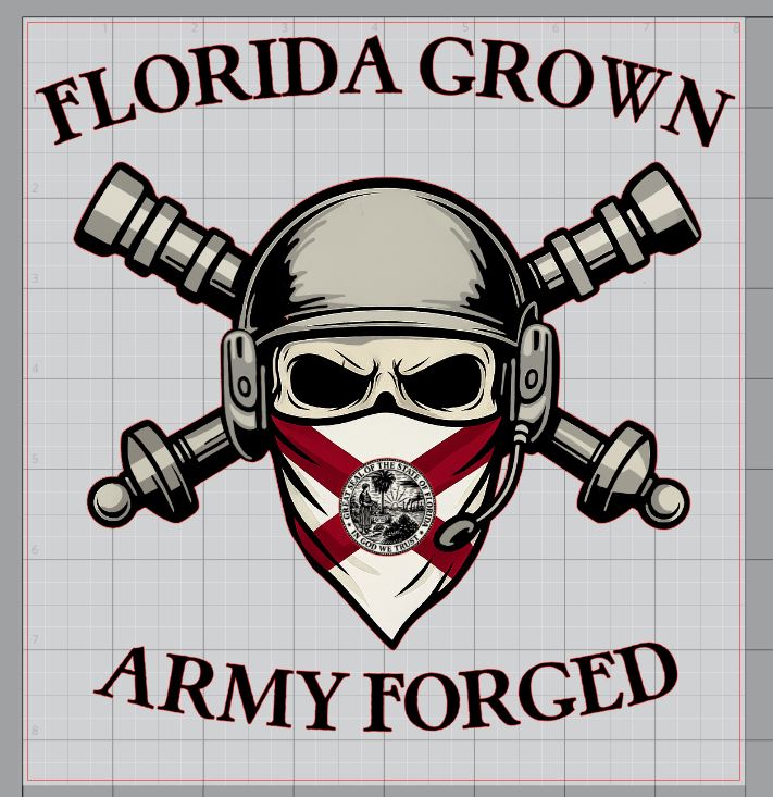 Army ENGINEER T-shirt Florida Grown